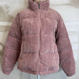 KOOLABURRA BY UGG® Short Corduroy Puffer Jacket in Dusty Pink